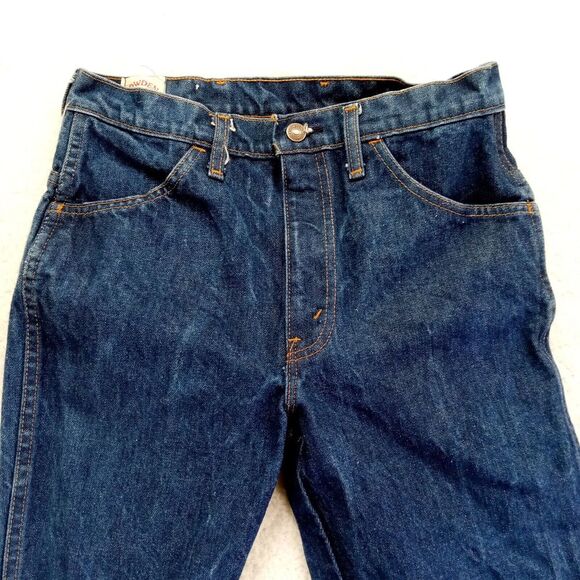 VTG Cowden Jeans Womens 30M (29x34) Highrise USA Cotton‎ Dark Denim Boot - Picture 3 of 11